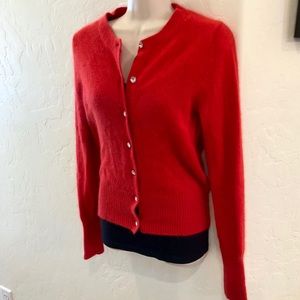 Moda International red cardigan